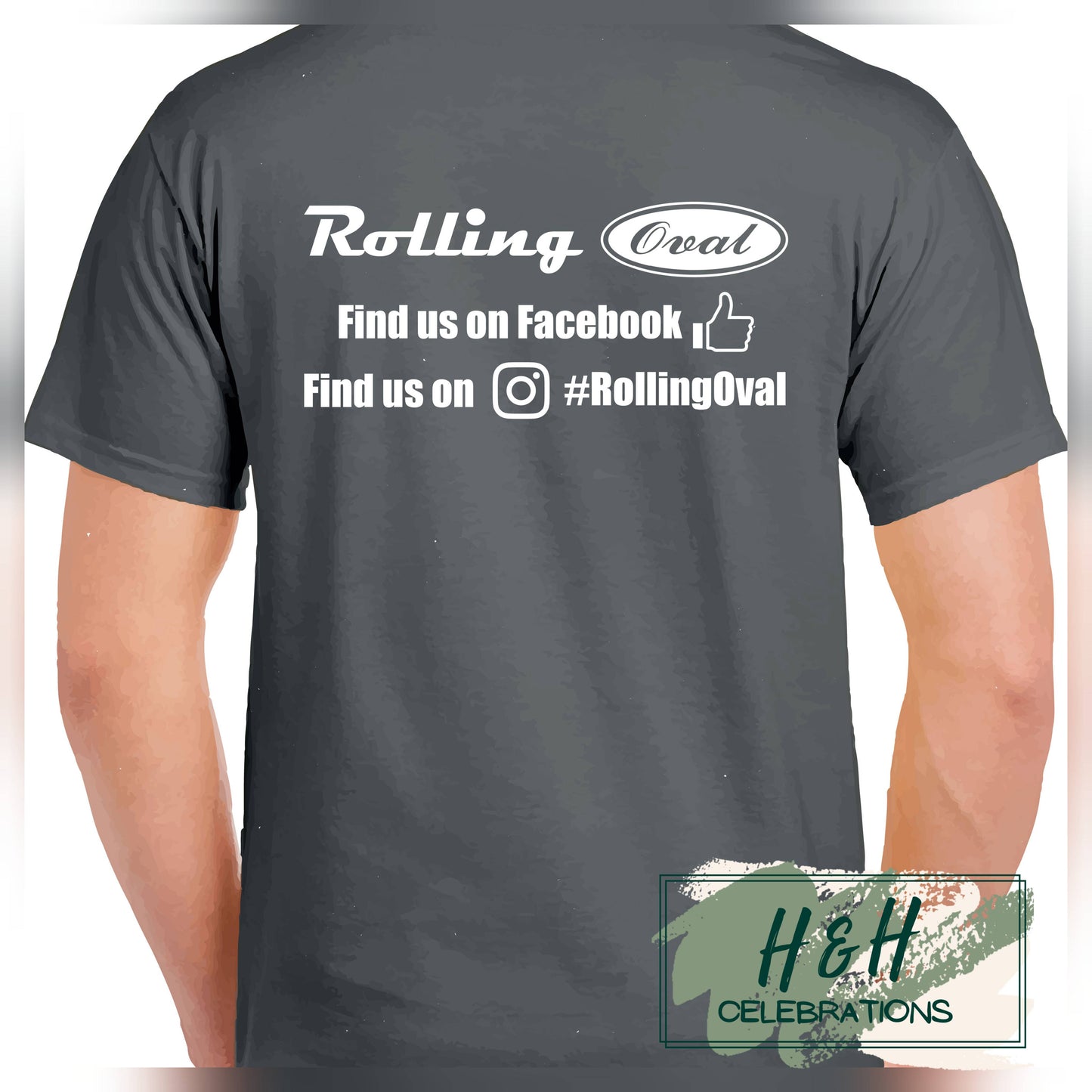 Rolling Oval T-Shirt For Kids - Charcoal