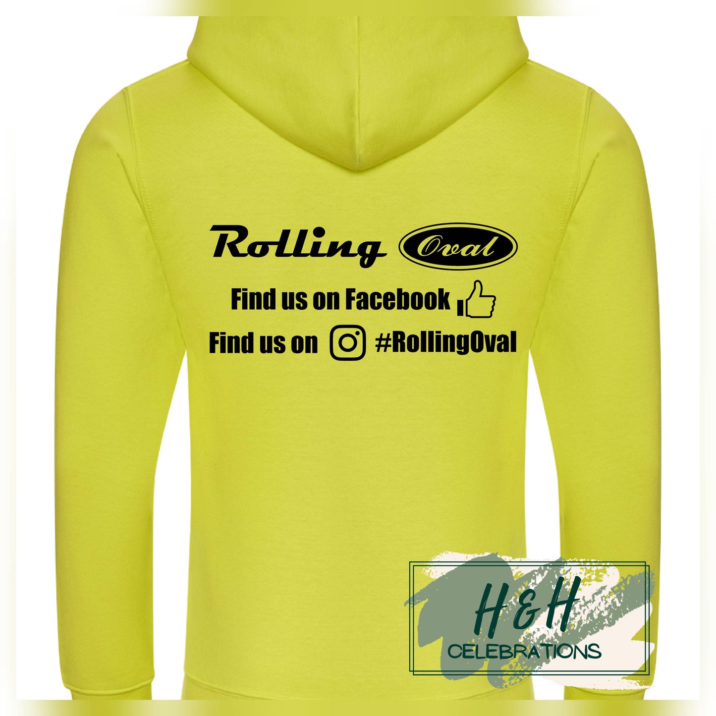 Rolling Oval Hoodie For Adults - Citrus