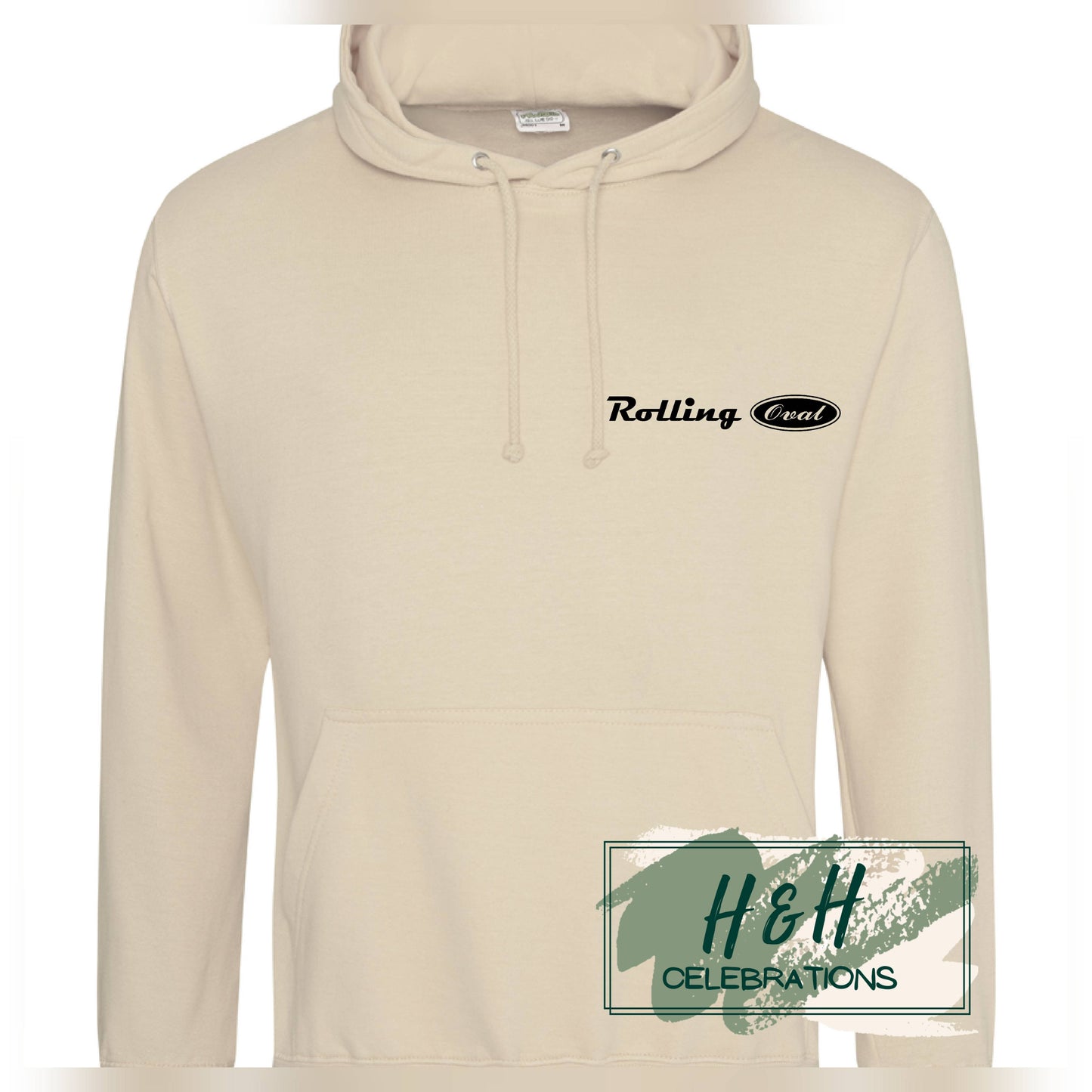 Rolling Oval Hoodie For Adults - Desert Sand