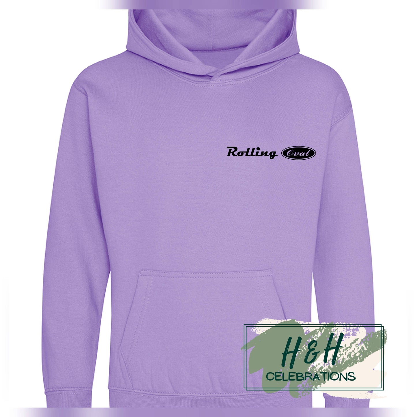 Rolling Oval Hoodie For Kids - Digital Lavender