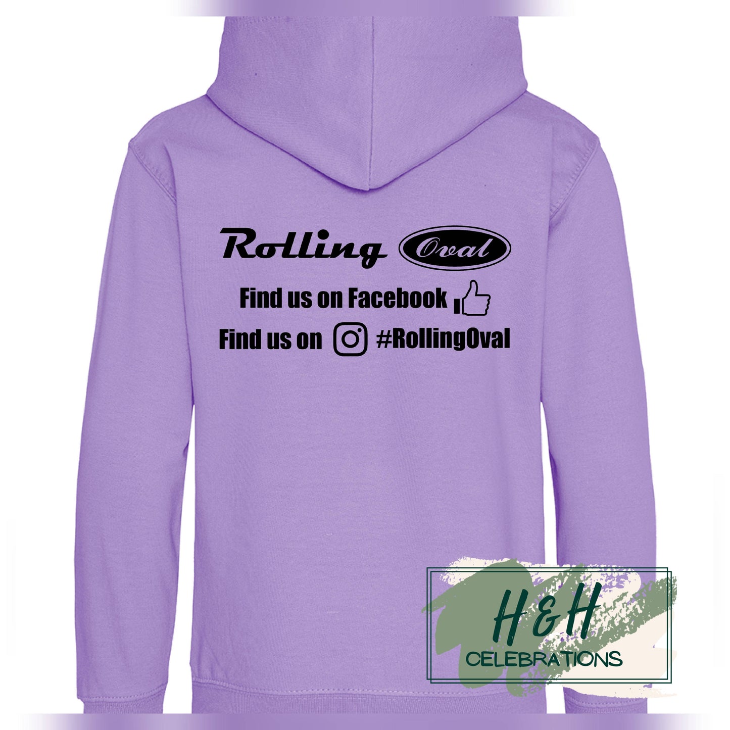 Rolling Oval Hoodie For Kids - Digital Lavender