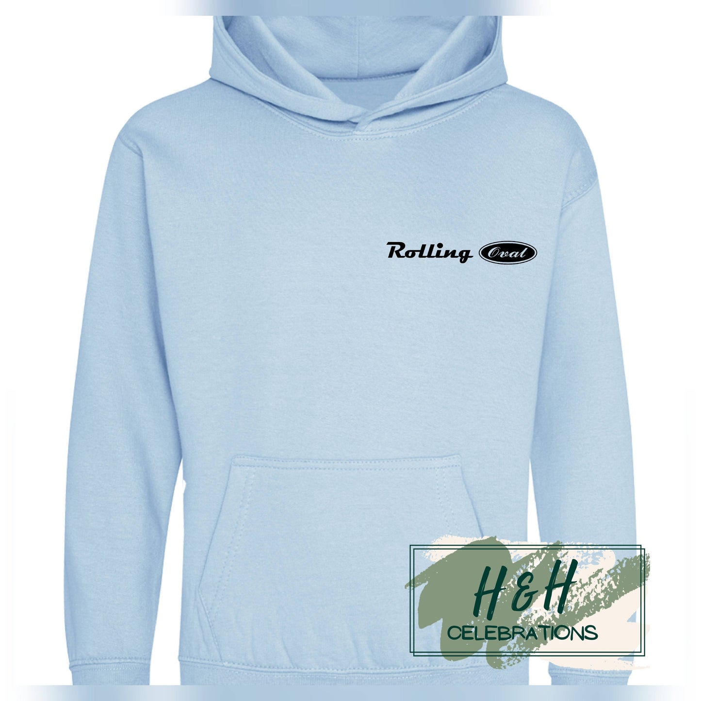 Rolling Oval Hoodie For Kids - Ice Blue