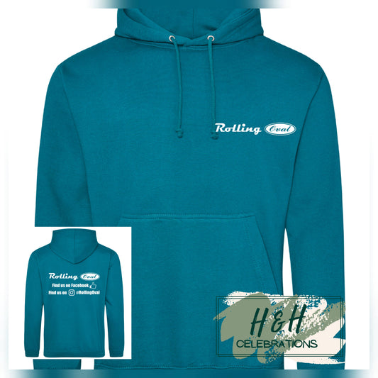 Rolling Oval Hoodie For Adults - Jade