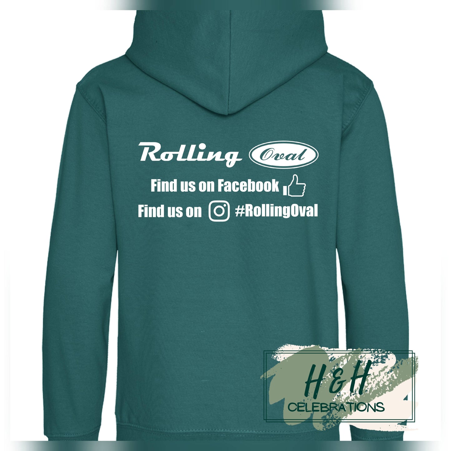 Rolling Oval Hoodie For Kids - Jade