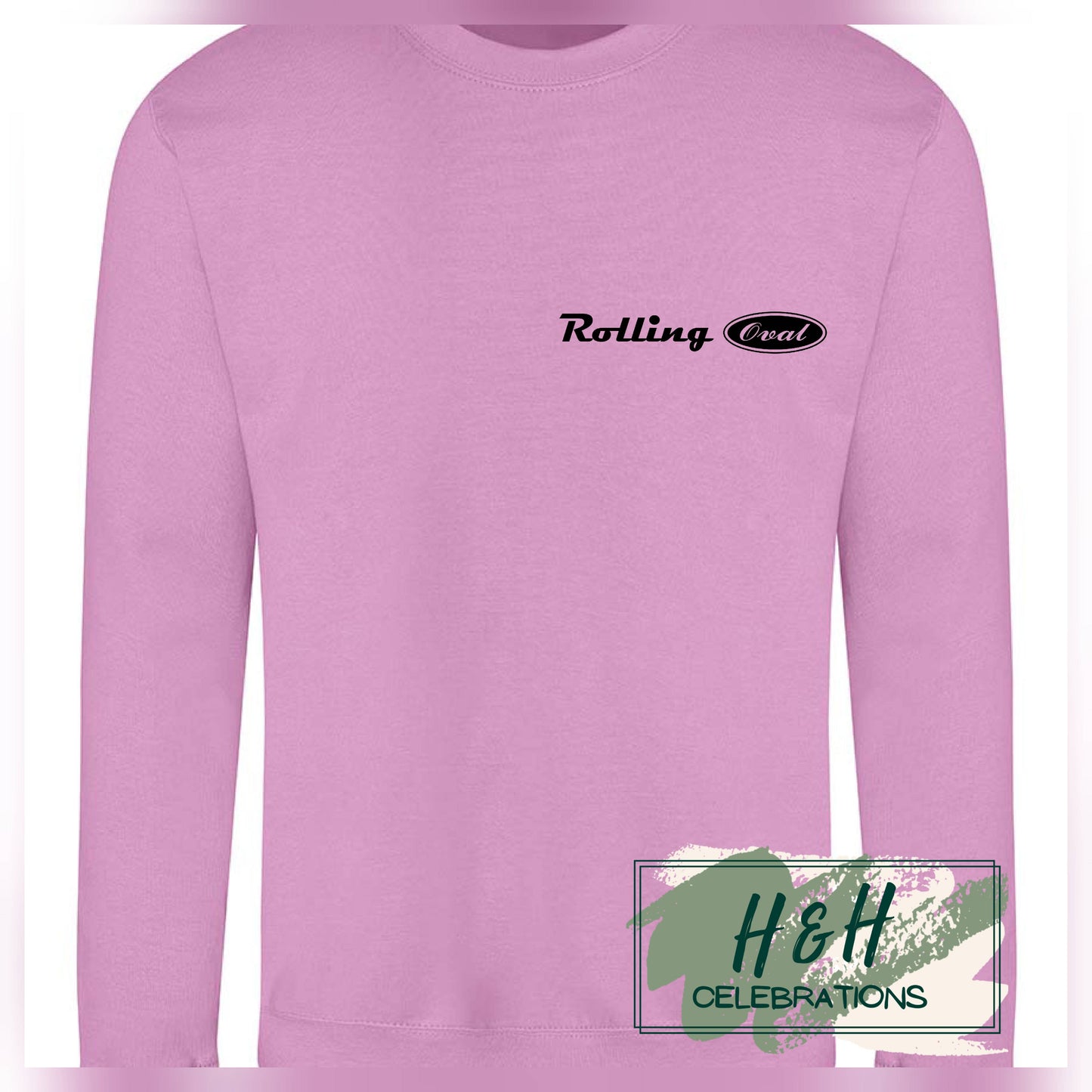 Rolling Oval Sweatshirt For Adults - Lavender