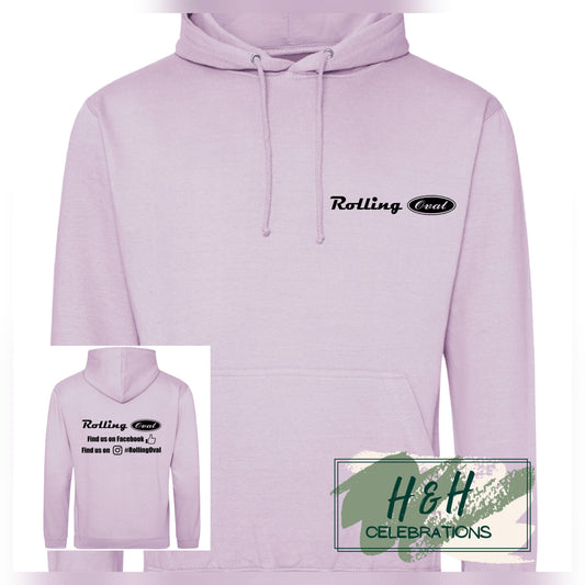 Rolling Oval Hoodie For Adults - Lilac