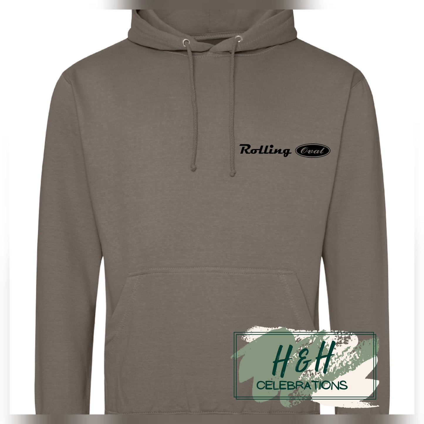 Rolling Oval Hoodie For Adults - Natural Clay
