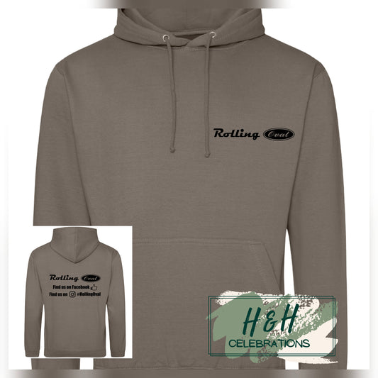 Rolling Oval Hoodie For Adults - Natural Clay