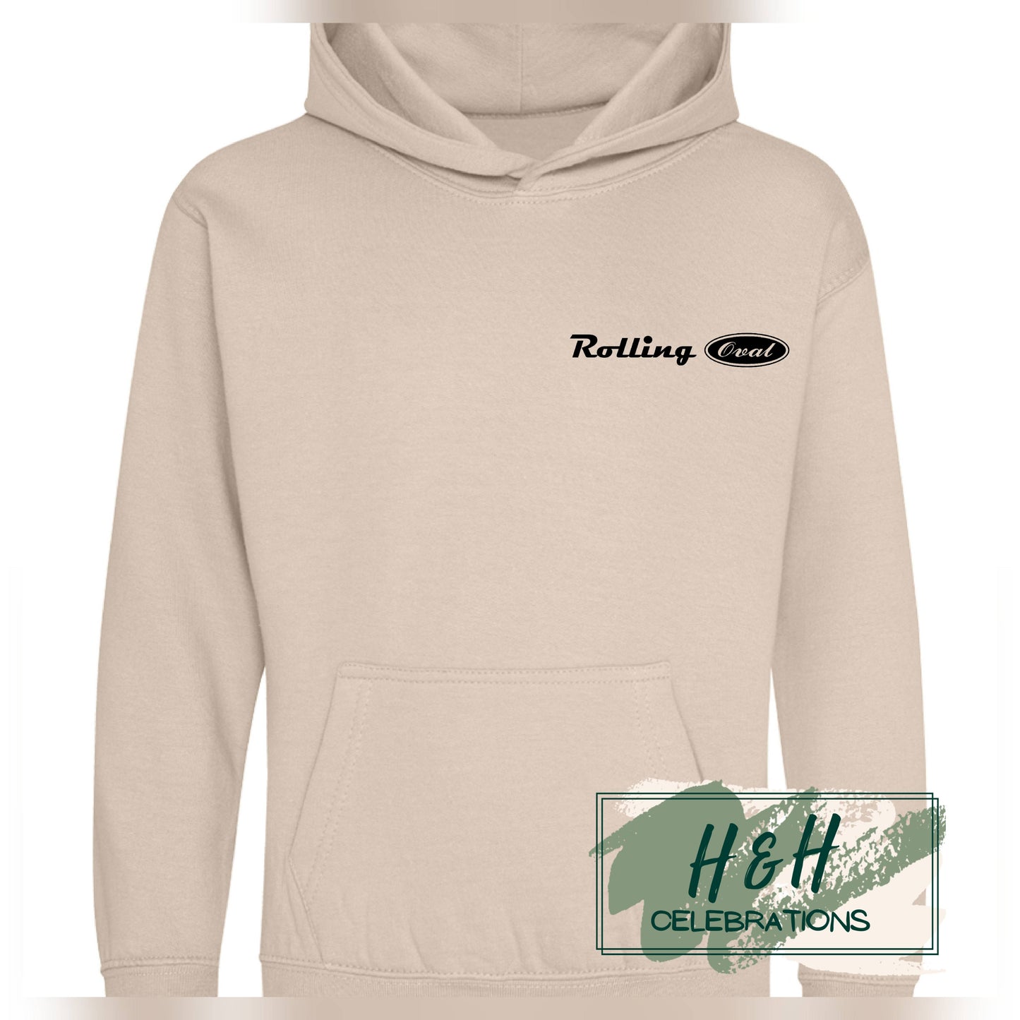 Rolling Oval Hoodie For Kids - Natural Stone
