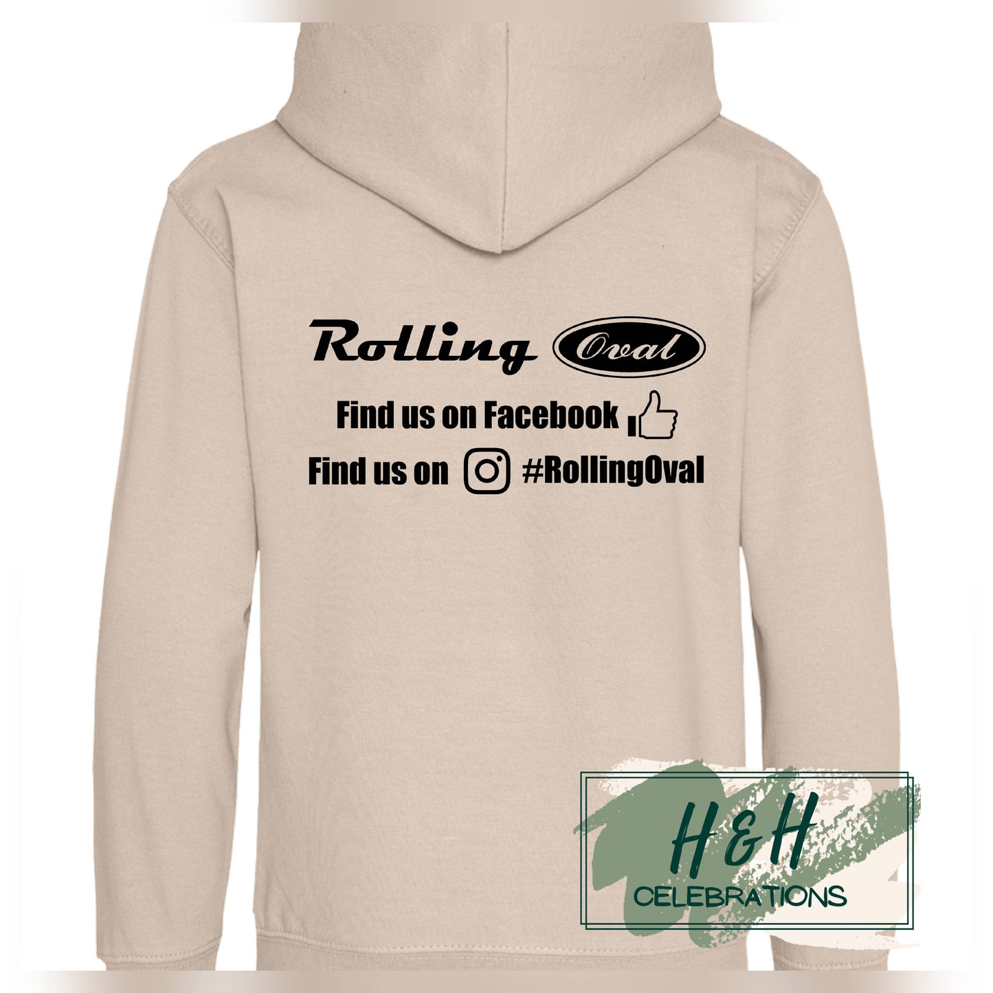 Rolling Oval Hoodie For Kids - Natural Stone