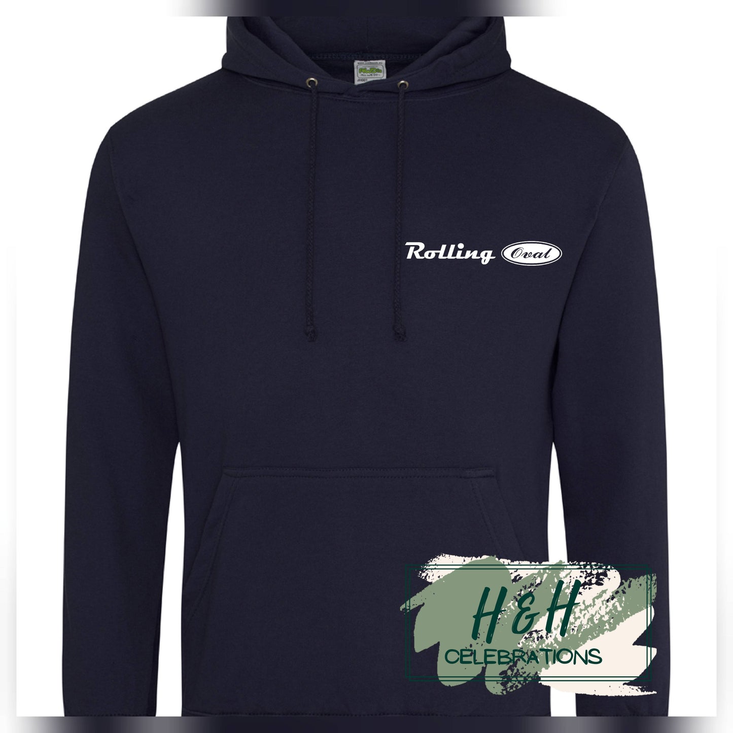 Rolling Oval Hoodie For Adults - New French Navy