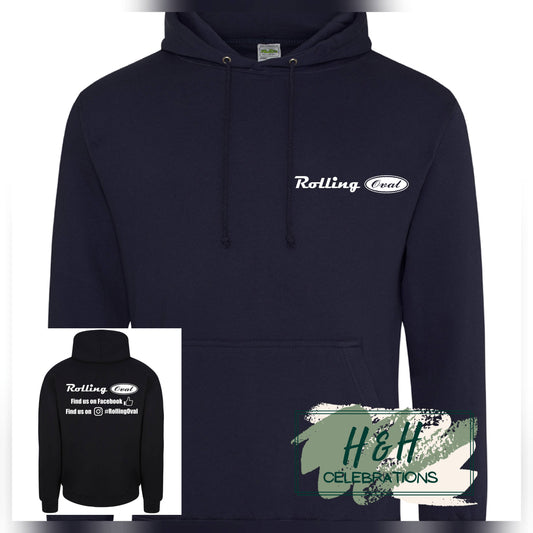 Rolling Oval Hoodie For Adults - New French Navy