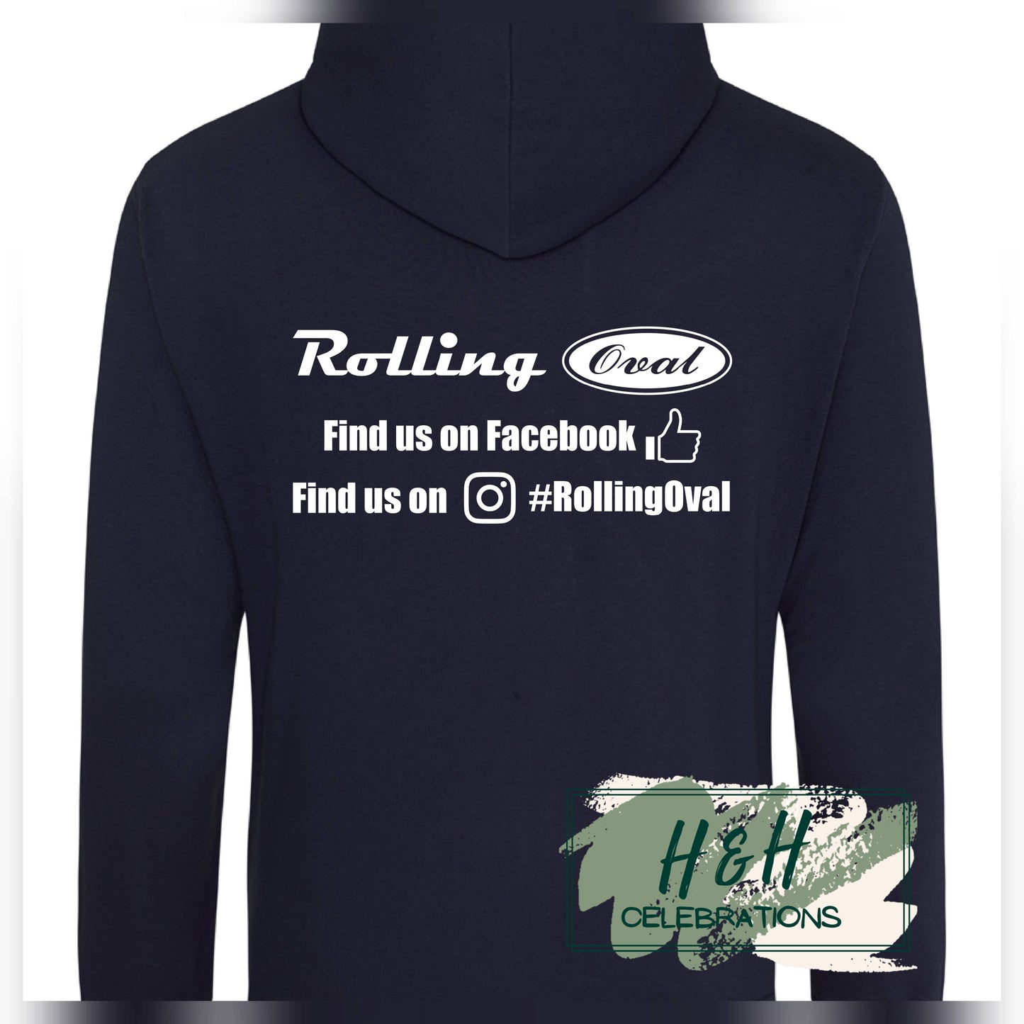 Rolling Oval Hoodie For Adults - New French Navy