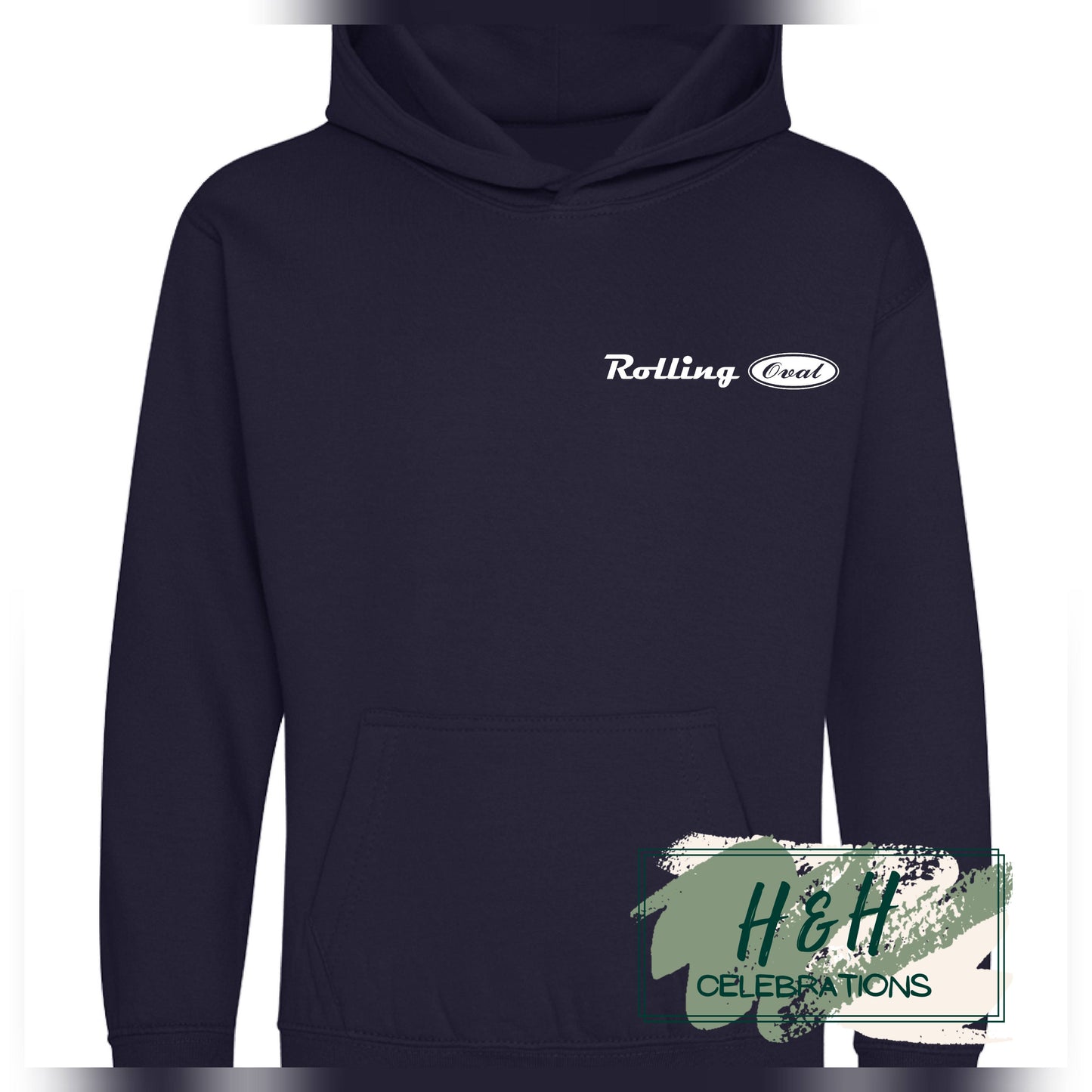 Rolling Oval Hoodie For Kids - New French Navy