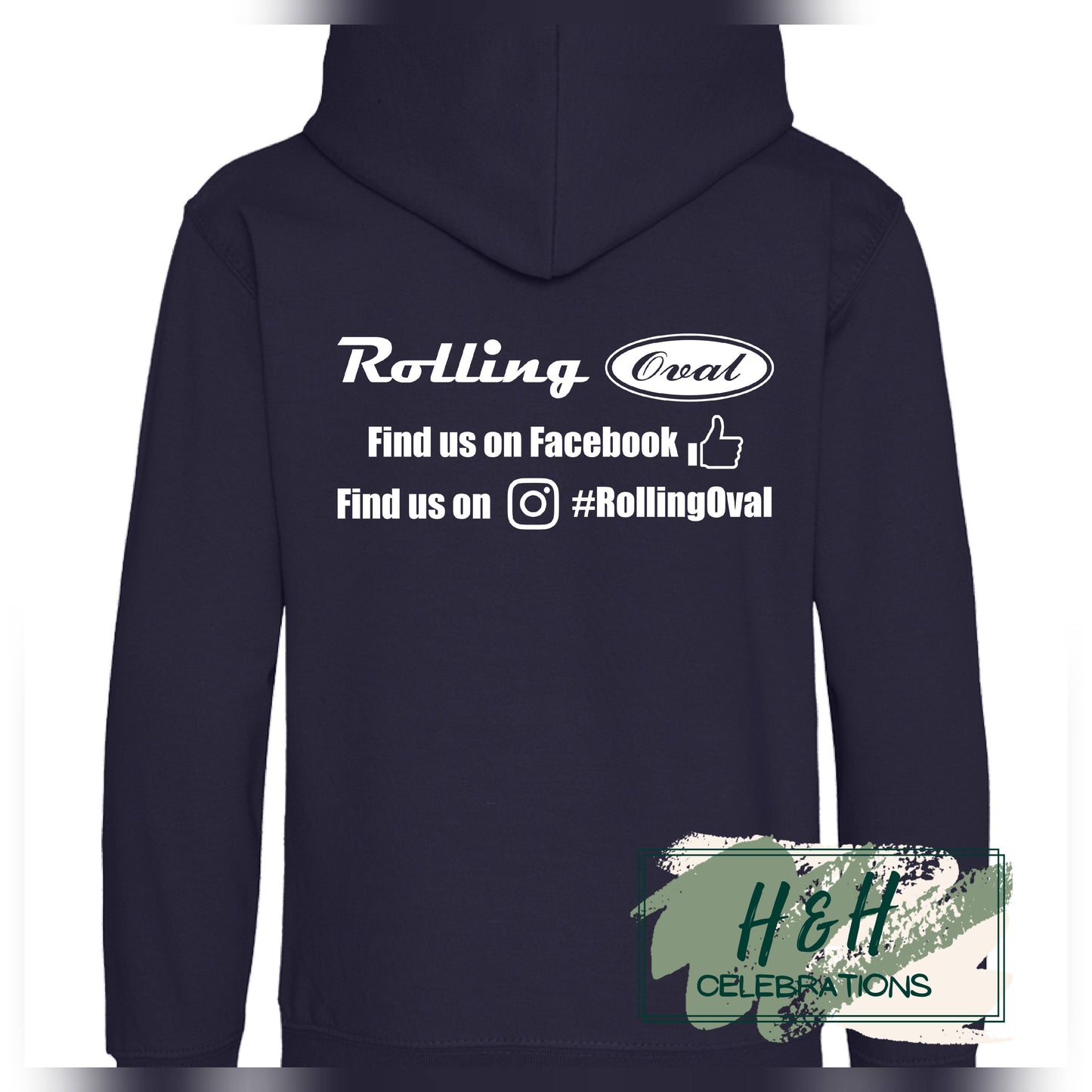 Rolling Oval Hoodie For Kids - New French Navy