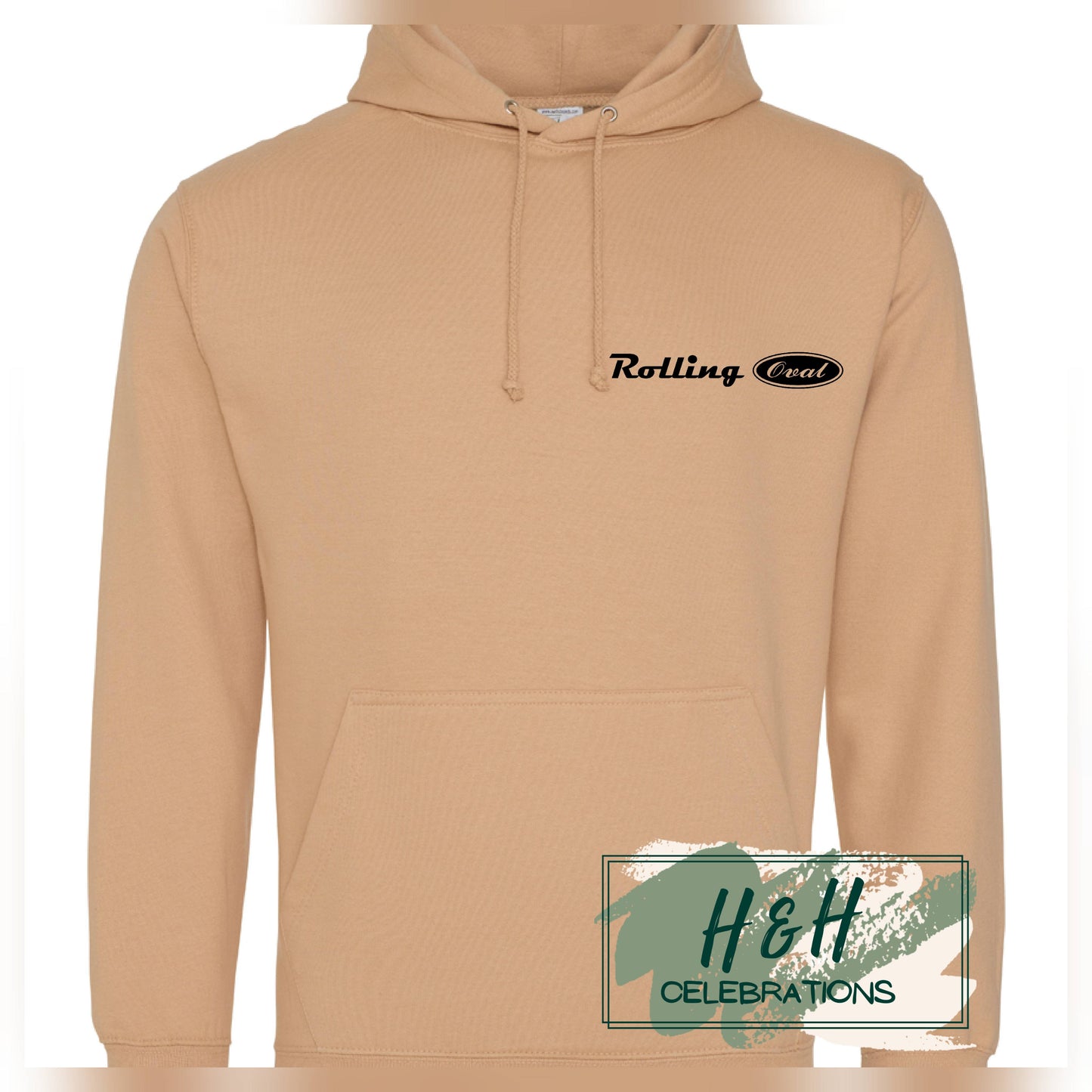 Rolling Oval Hoodie For Adults - Nude