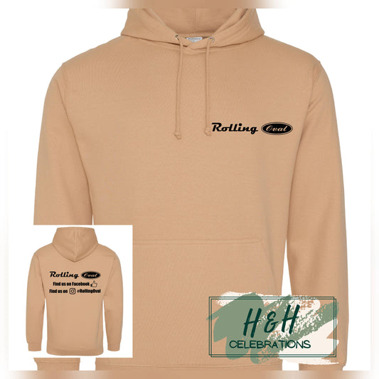 Rolling Oval Hoodie For Adults - Nude