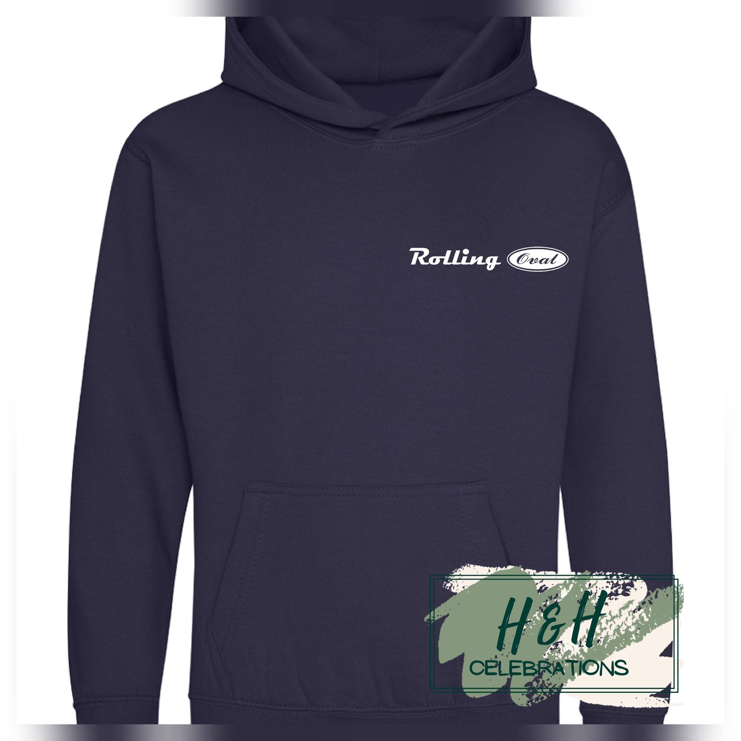 Rolling Oval Hoodie For Kids - Oxford Navy