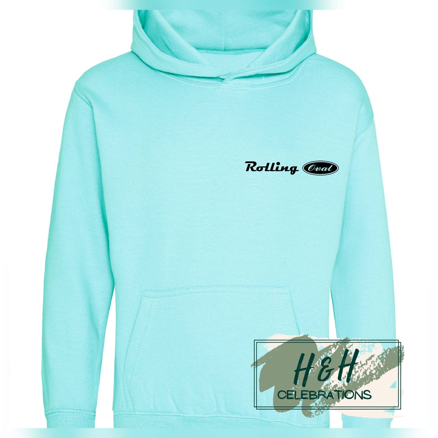 Rolling Oval Hoodie For Kids - Peppermint