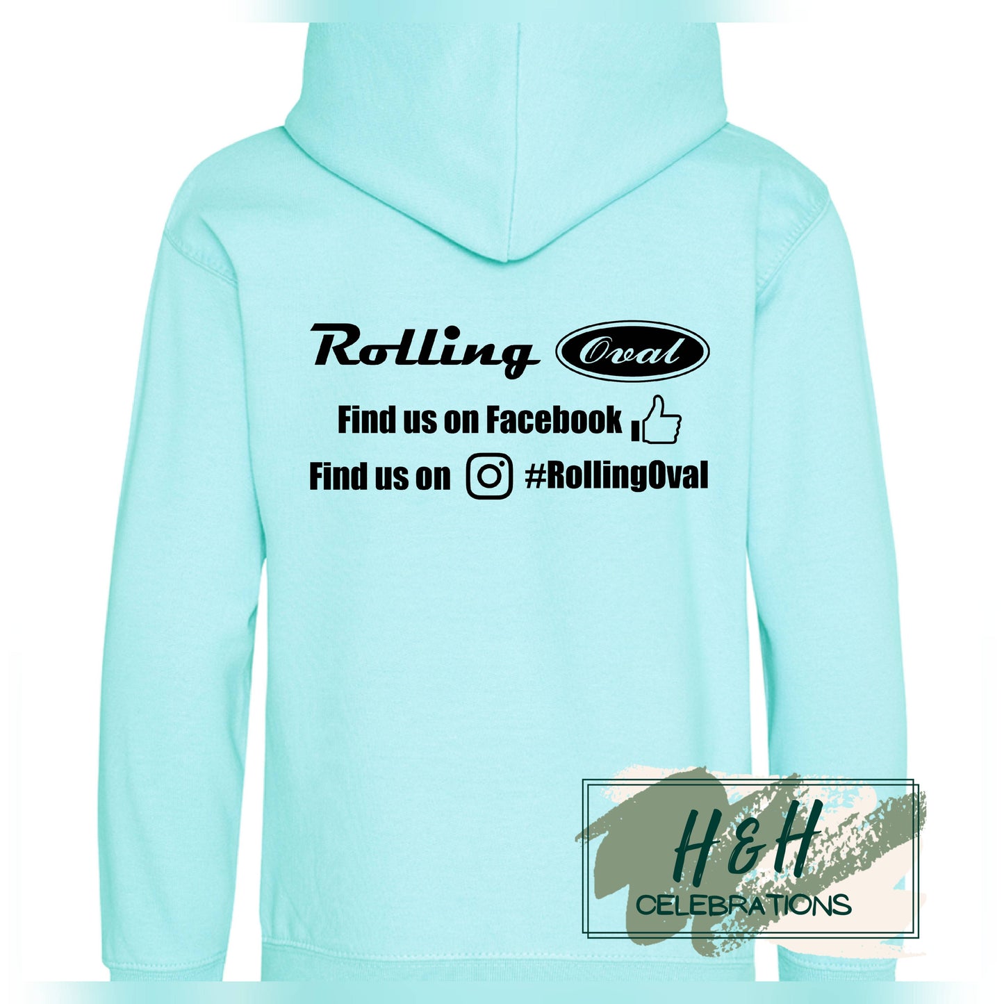 Rolling Oval Hoodie For Kids - Peppermint