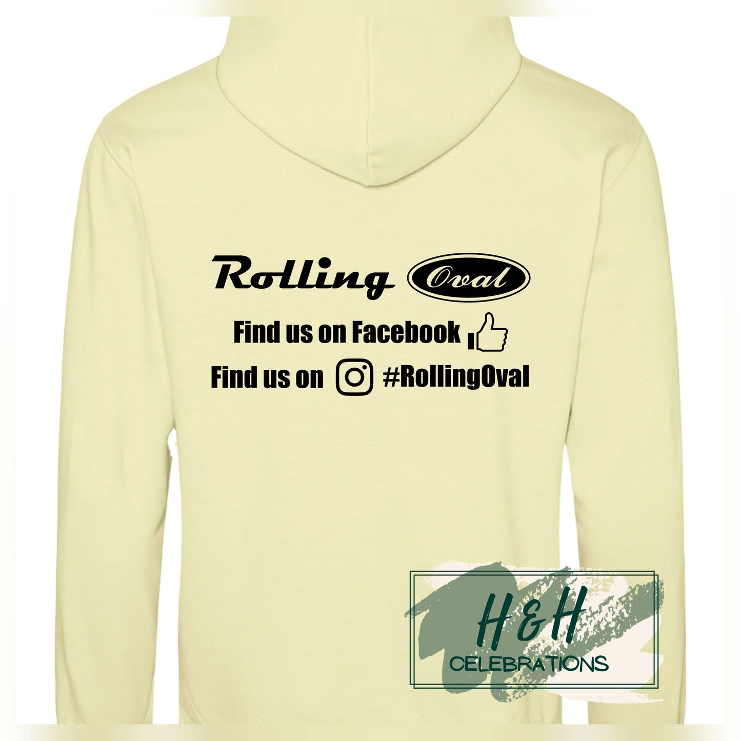 Rolling Oval Hoodie For Adults - Pina Colada