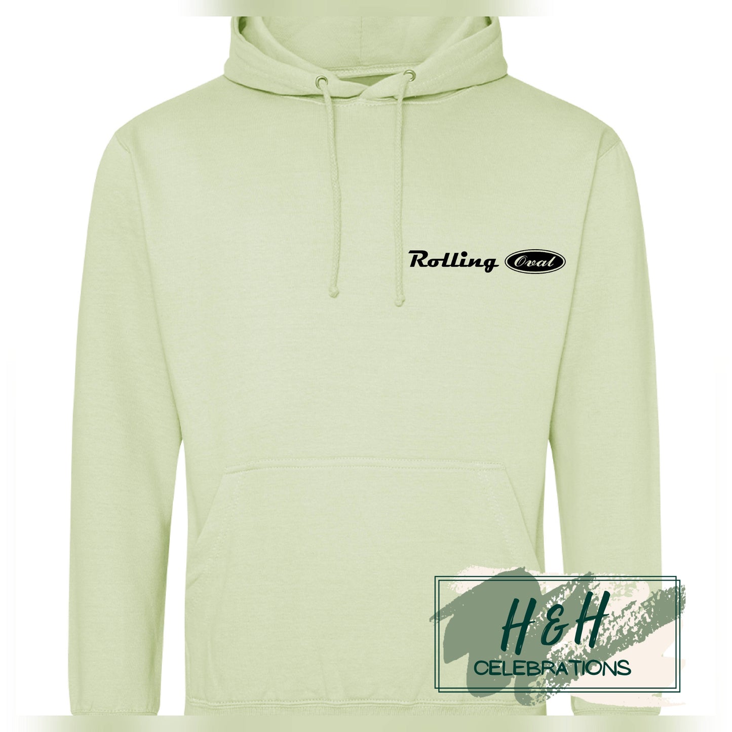 Rolling Oval Hoodie For Adults - Pistachio