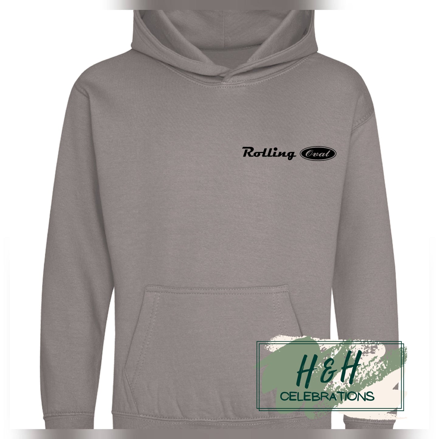 Rolling Oval Hoodie For Kids - Platinum Grey
