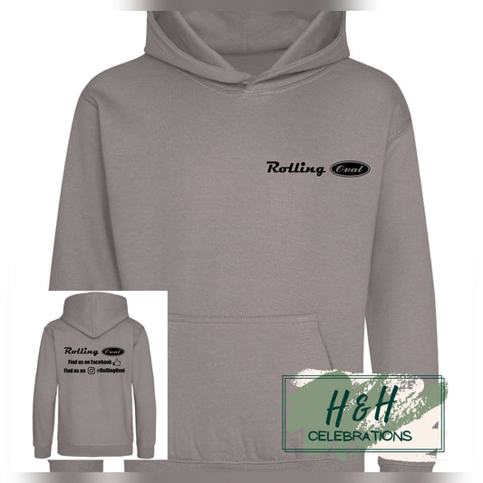 Rolling Oval Hoodie For Kids - Platinum Grey