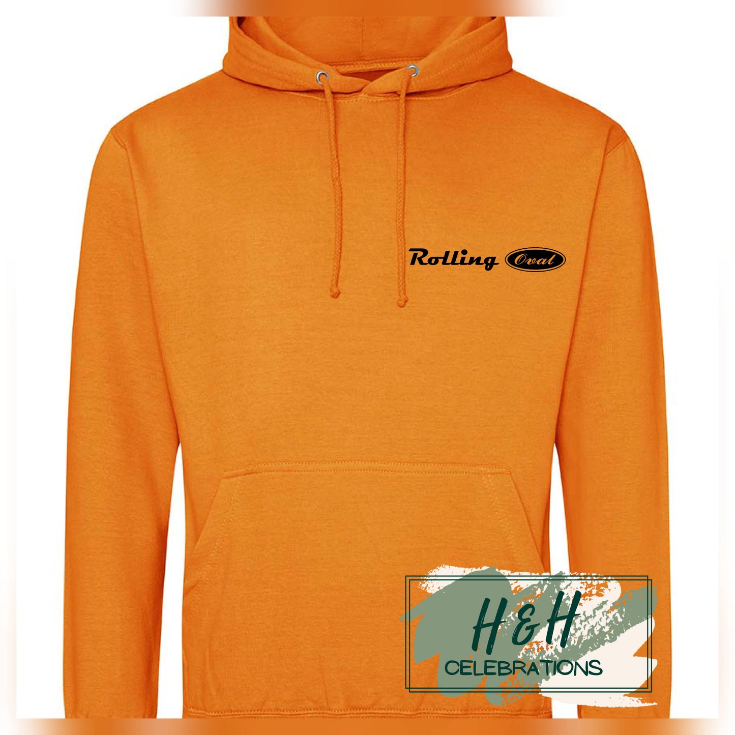 Rolling Oval Hoodie For Adults - Pumpkin Pie
