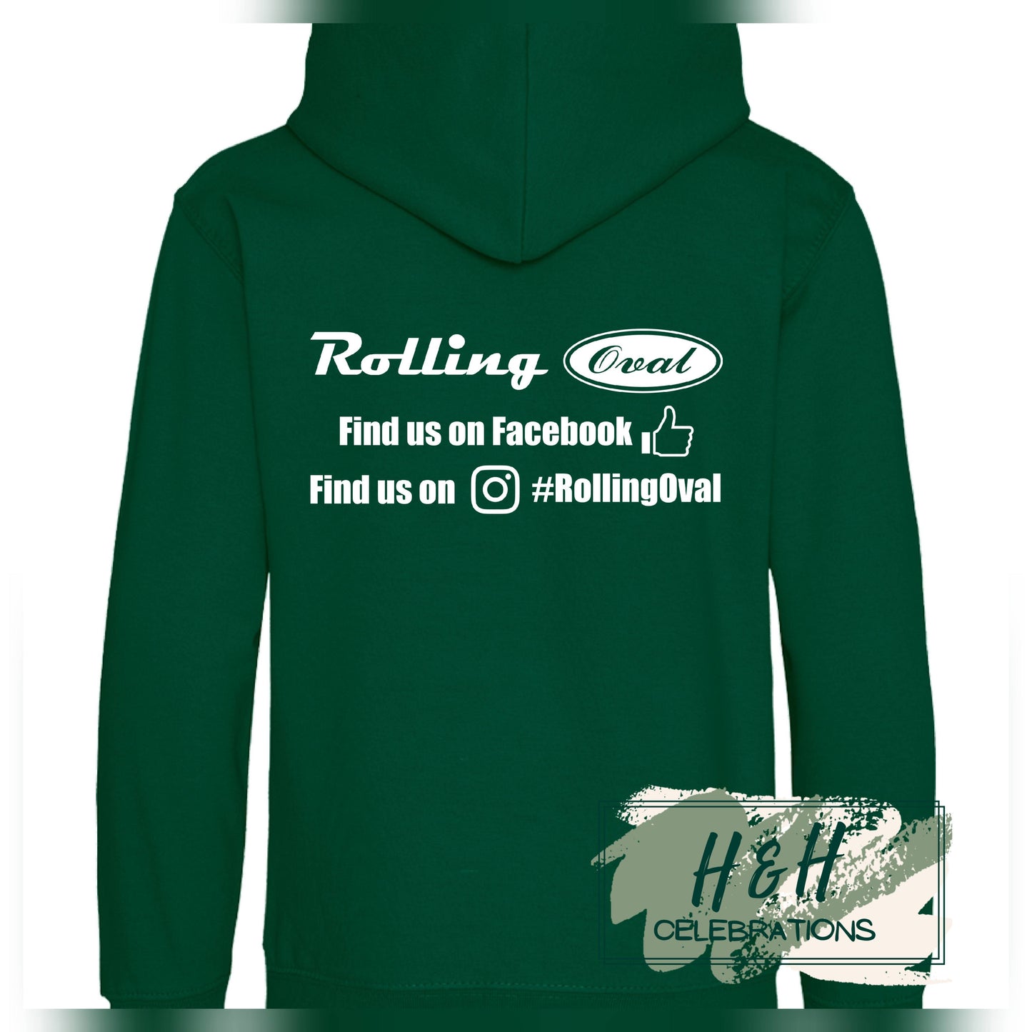 Rolling Oval Hoodie For Kids - Rainforest Green
