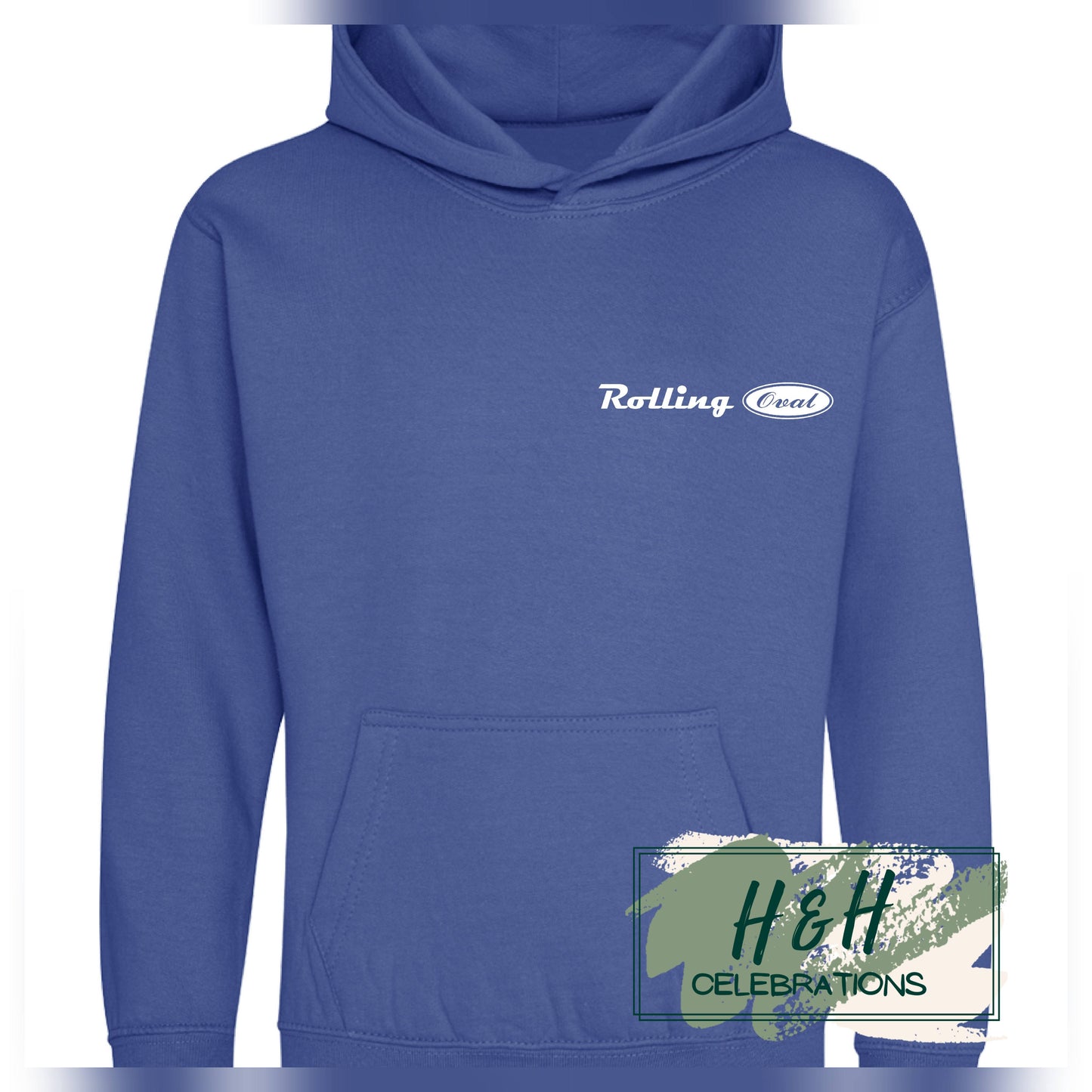Rolling Oval Hoodie For Kids - Royal Blue