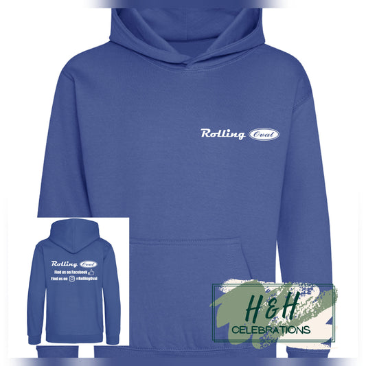 Rolling Oval Hoodie For Kids - Royal Blue