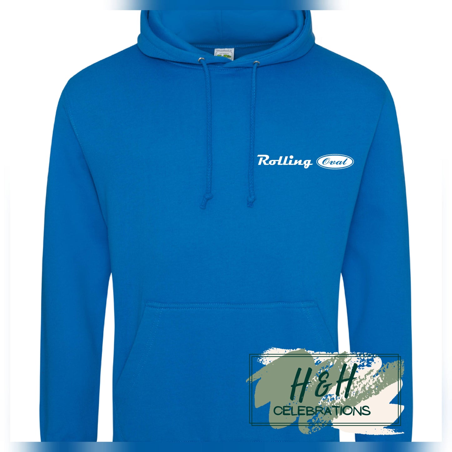 Rolling Oval Hoodie For Adults - Sapphire Blue