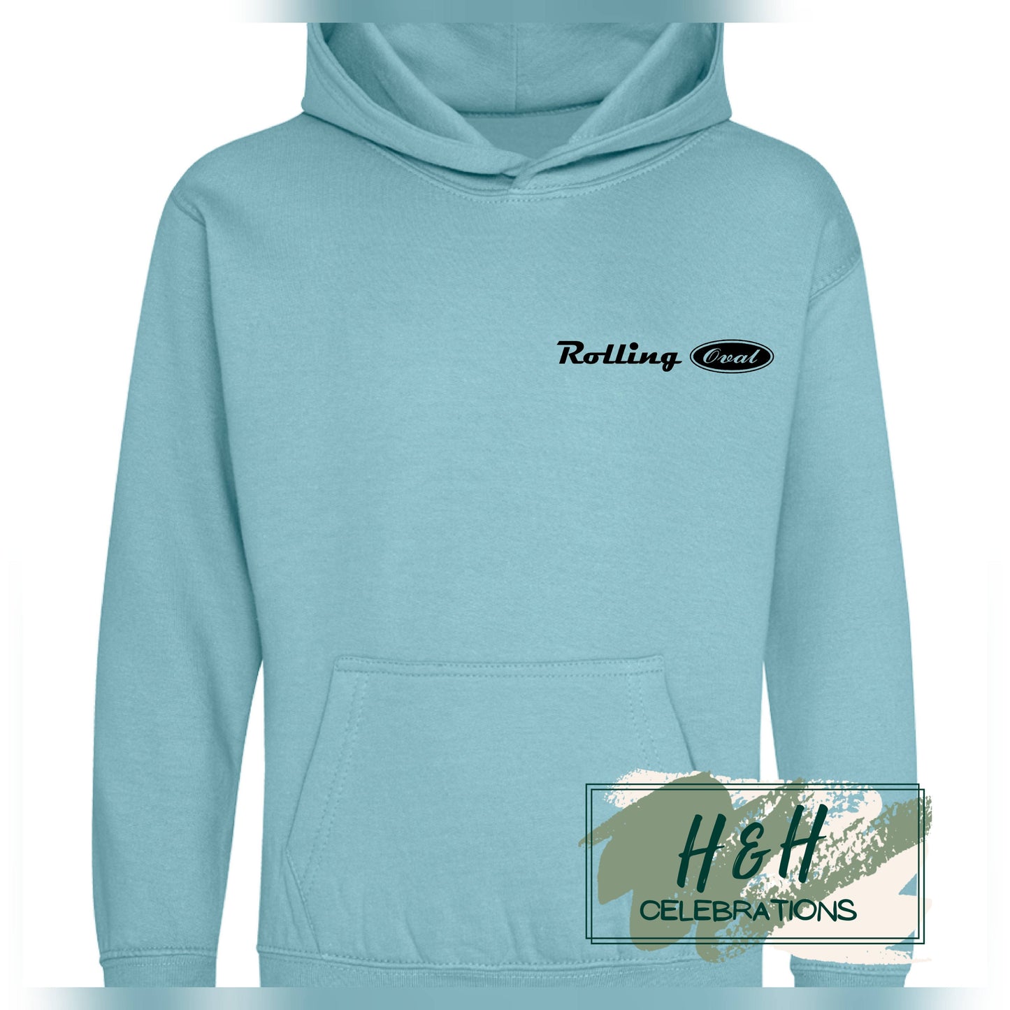 Rolling Oval Hoodie For Kids - Seafoam