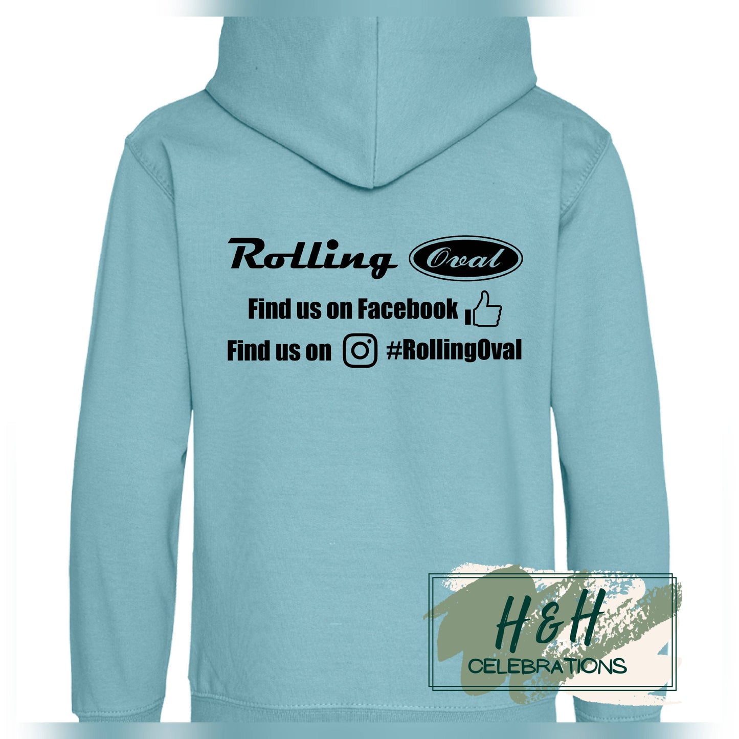 Rolling Oval Hoodie For Kids - Seafoam