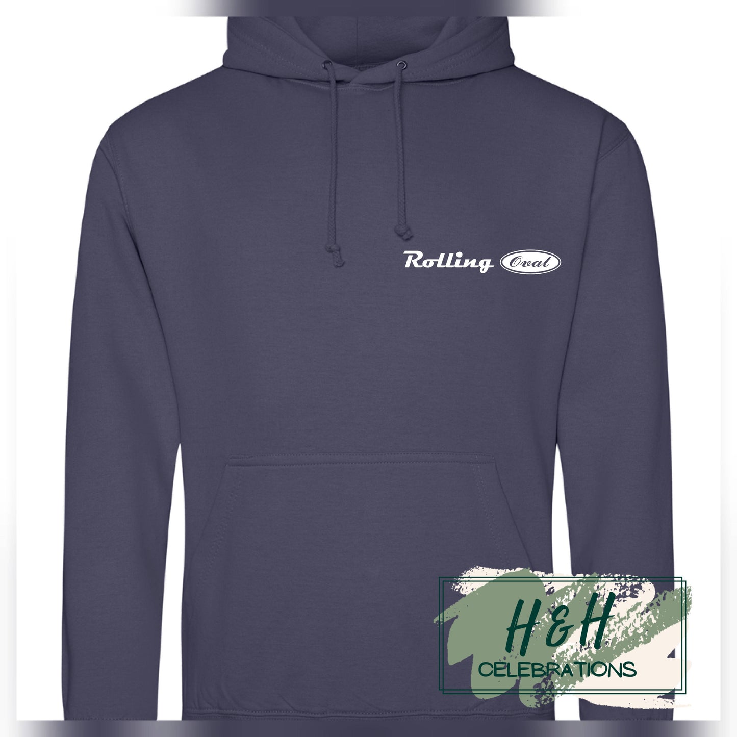 Rolling Oval Hoodie For Adults - Shark Grey