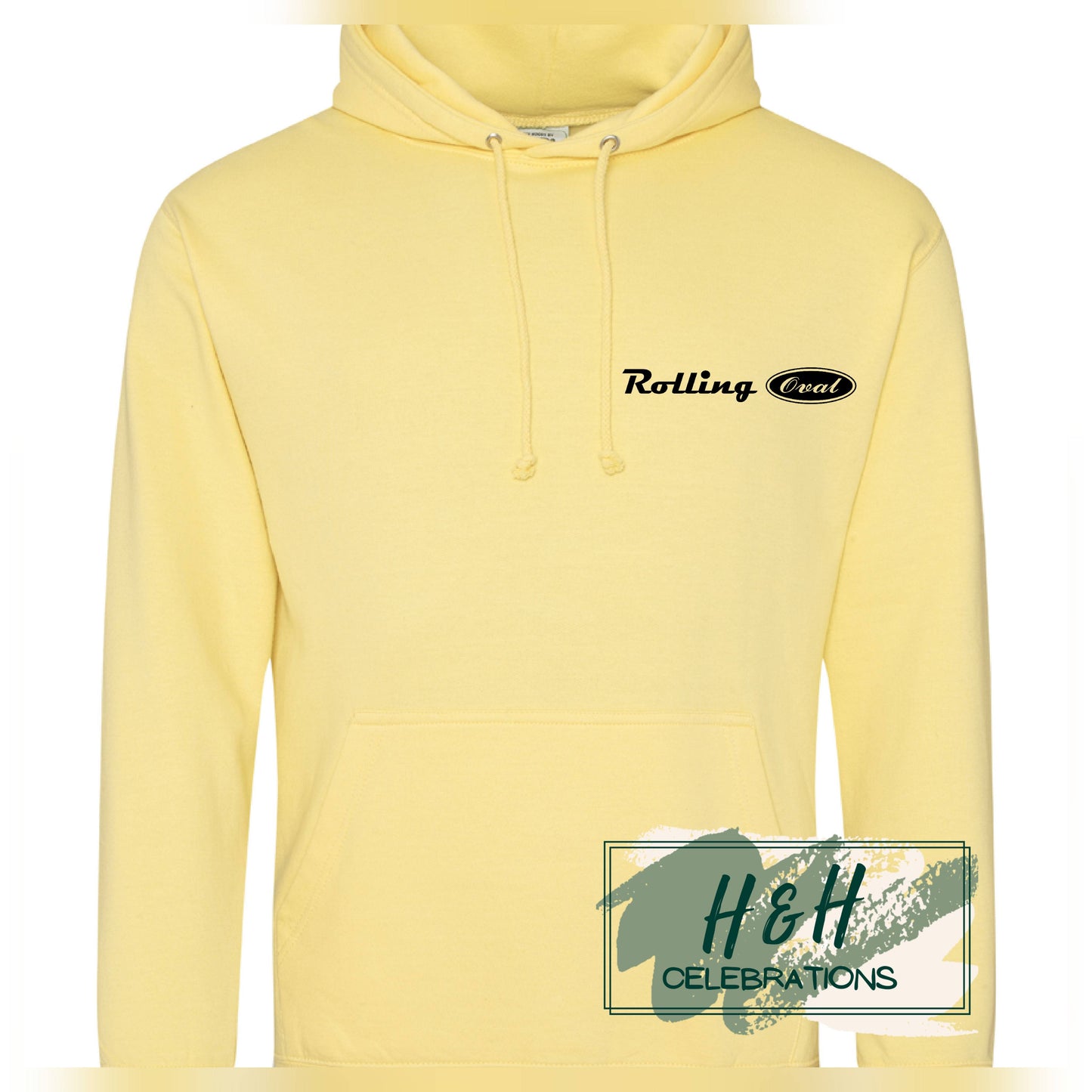 Rolling Oval Hoodie For Adults - Sherbet Lemon