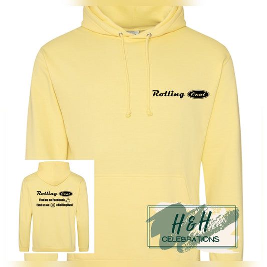 Rolling Oval Hoodie For Adults - Sherbet Lemon