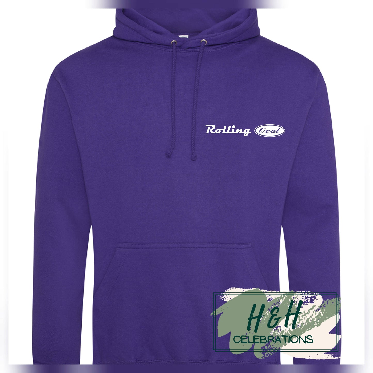 Rolling Oval Hoodie For Adults - Ultra Violet