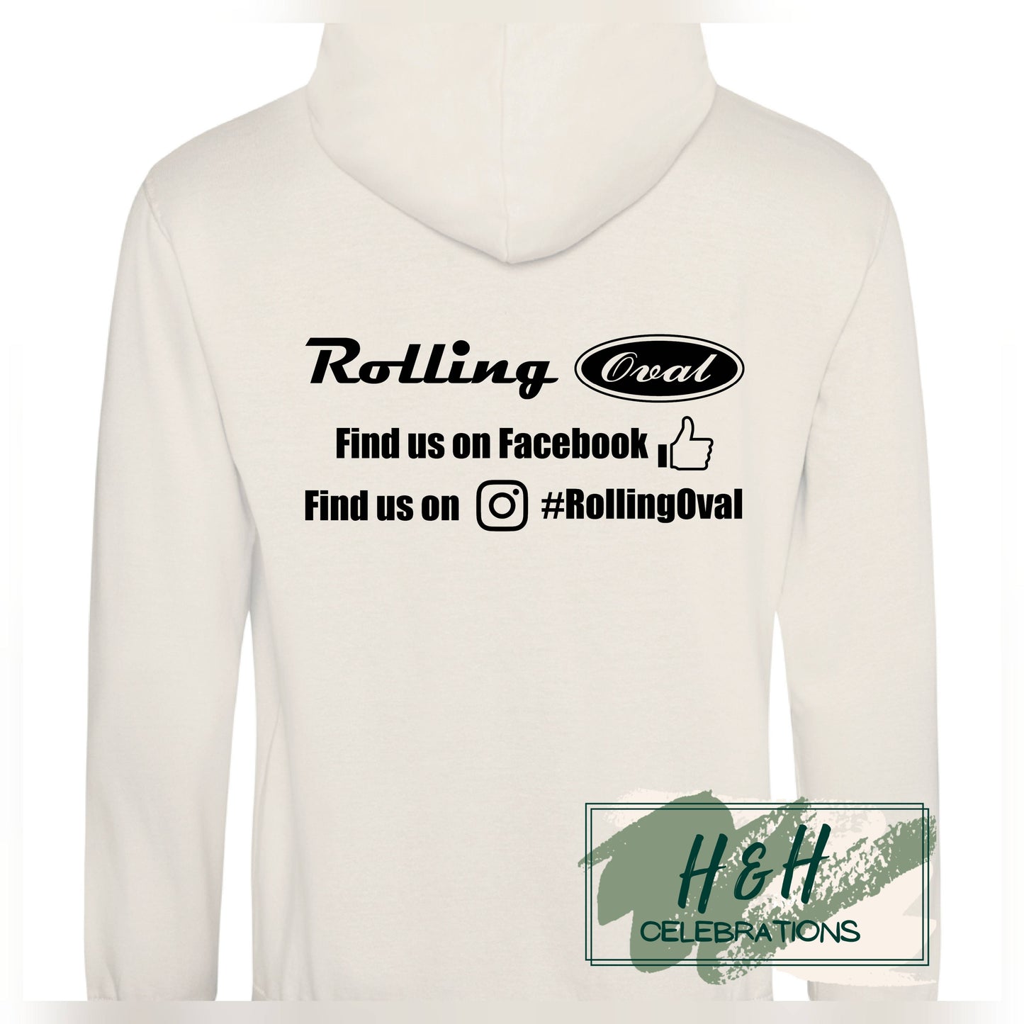Rolling Oval Hoodie For Adults - Vanilla Milkshake