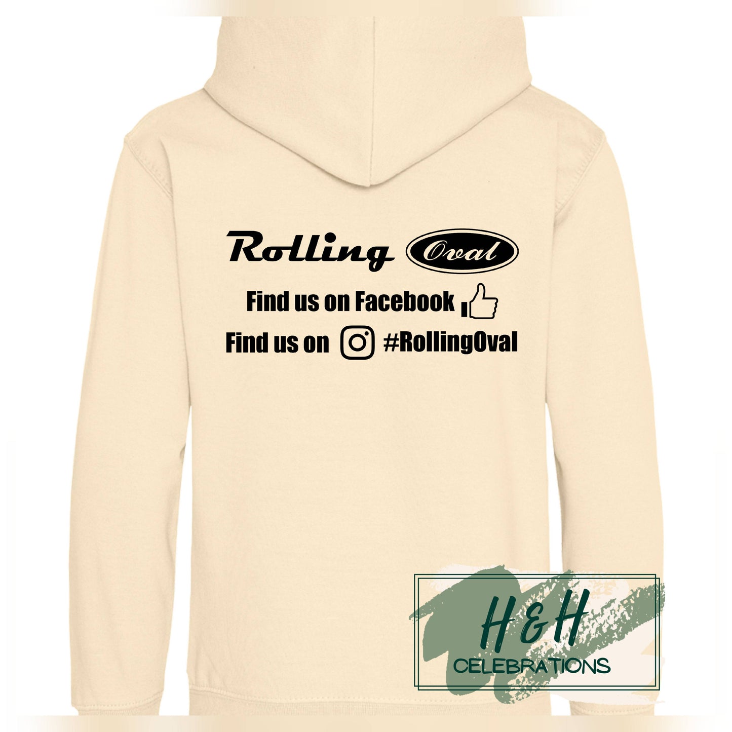 Rolling Oval Hoodie For Kids - Vanilla Milkshake