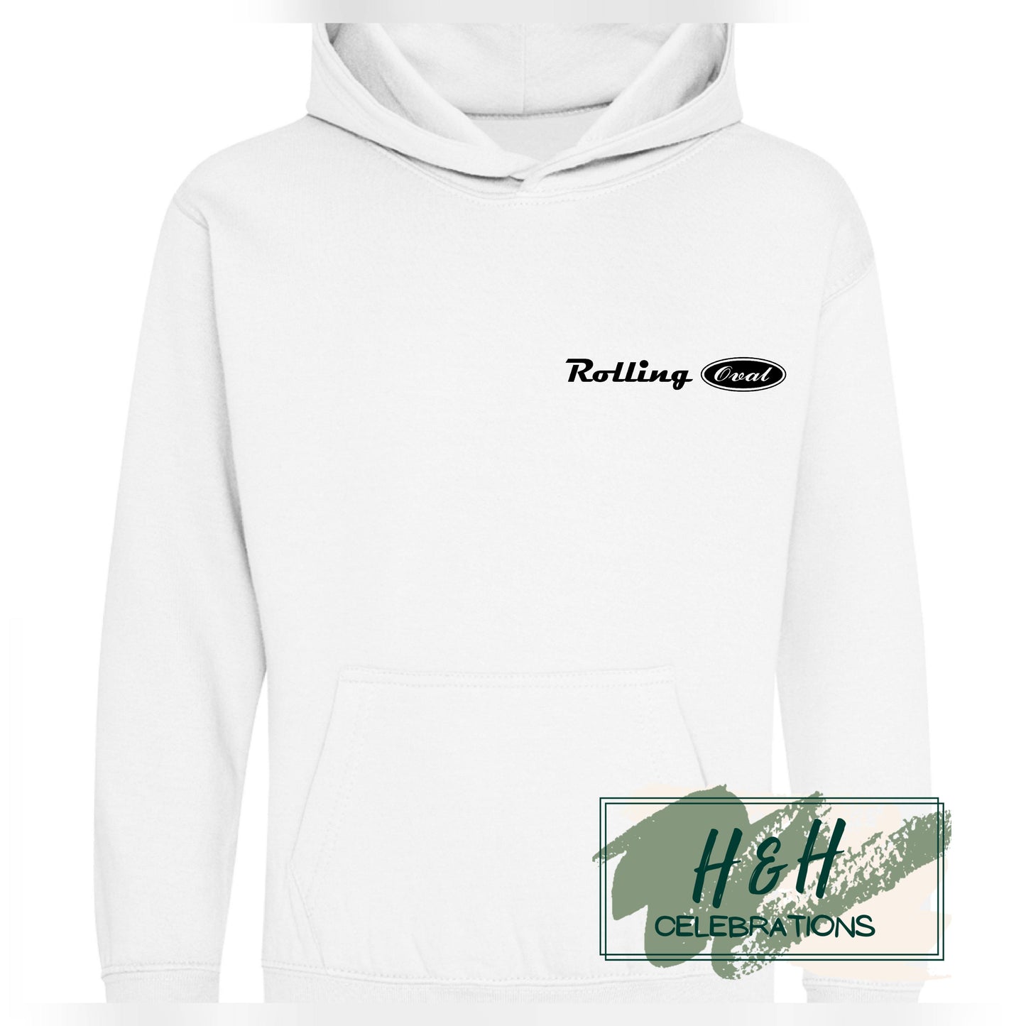 Rolling Oval Hoodie For Kids - Arctic White