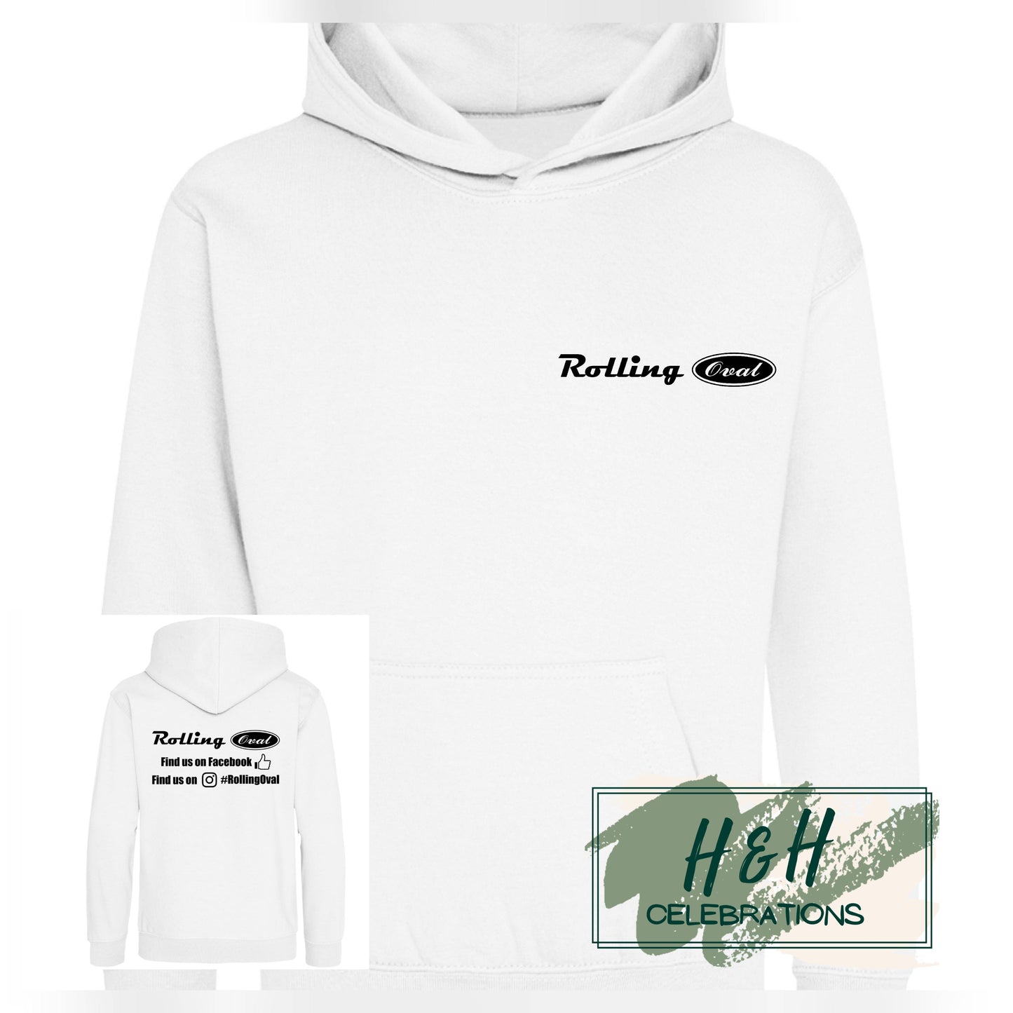 Rolling Oval Hoodie For Kids - Arctic White