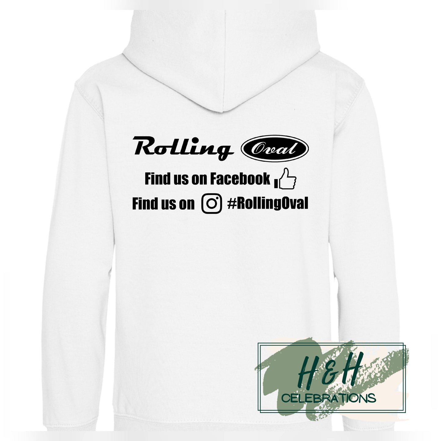 Rolling Oval Hoodie For Kids - Arctic White