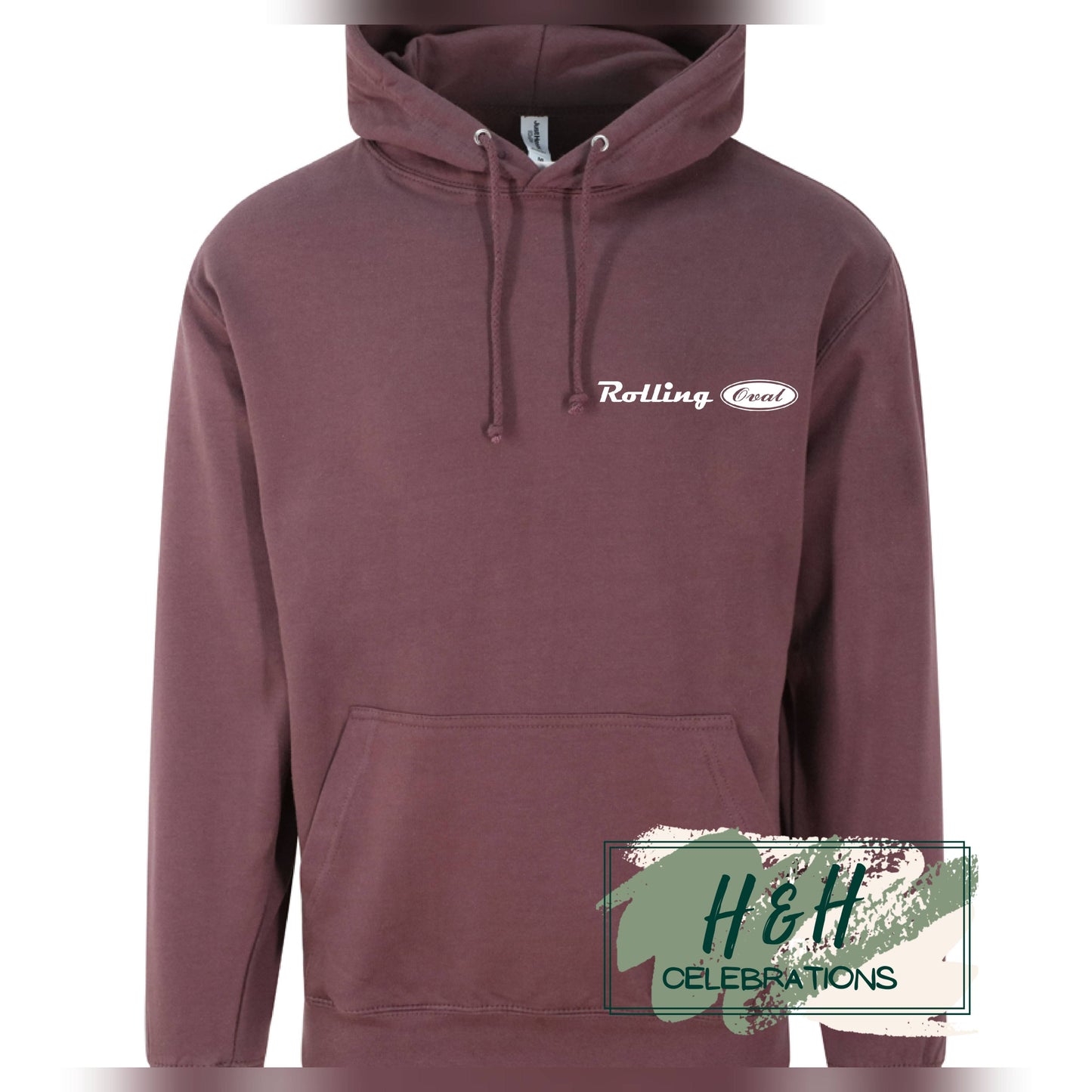Rolling Oval Hoodie For Adults - Wild Mulberry