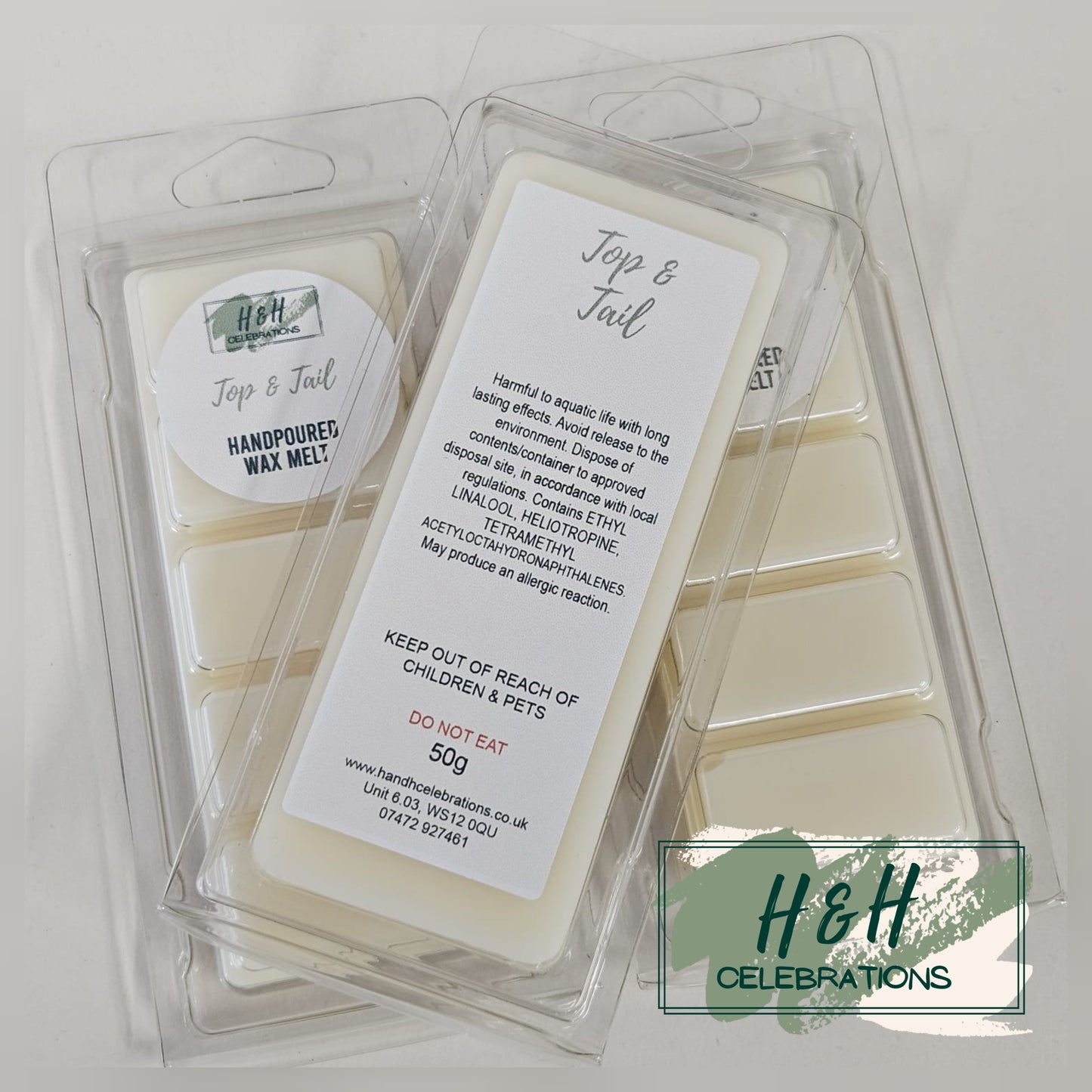 Top & Tail Wax Melt Snap Bar