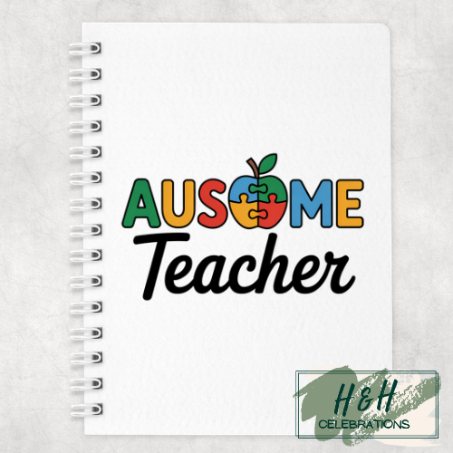 Ausome Teacher A5 Lined Notepad