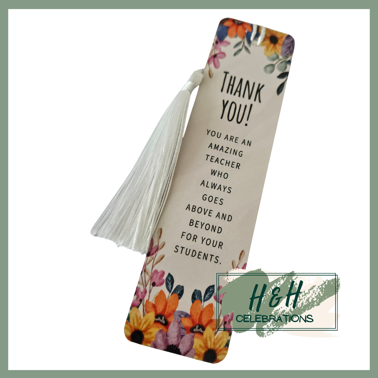 Thank You! You Are An Amazing Teacher Bookmark