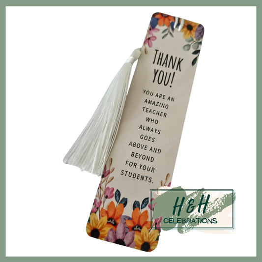 Thank You! You Are An Amazing Teacher Bookmark