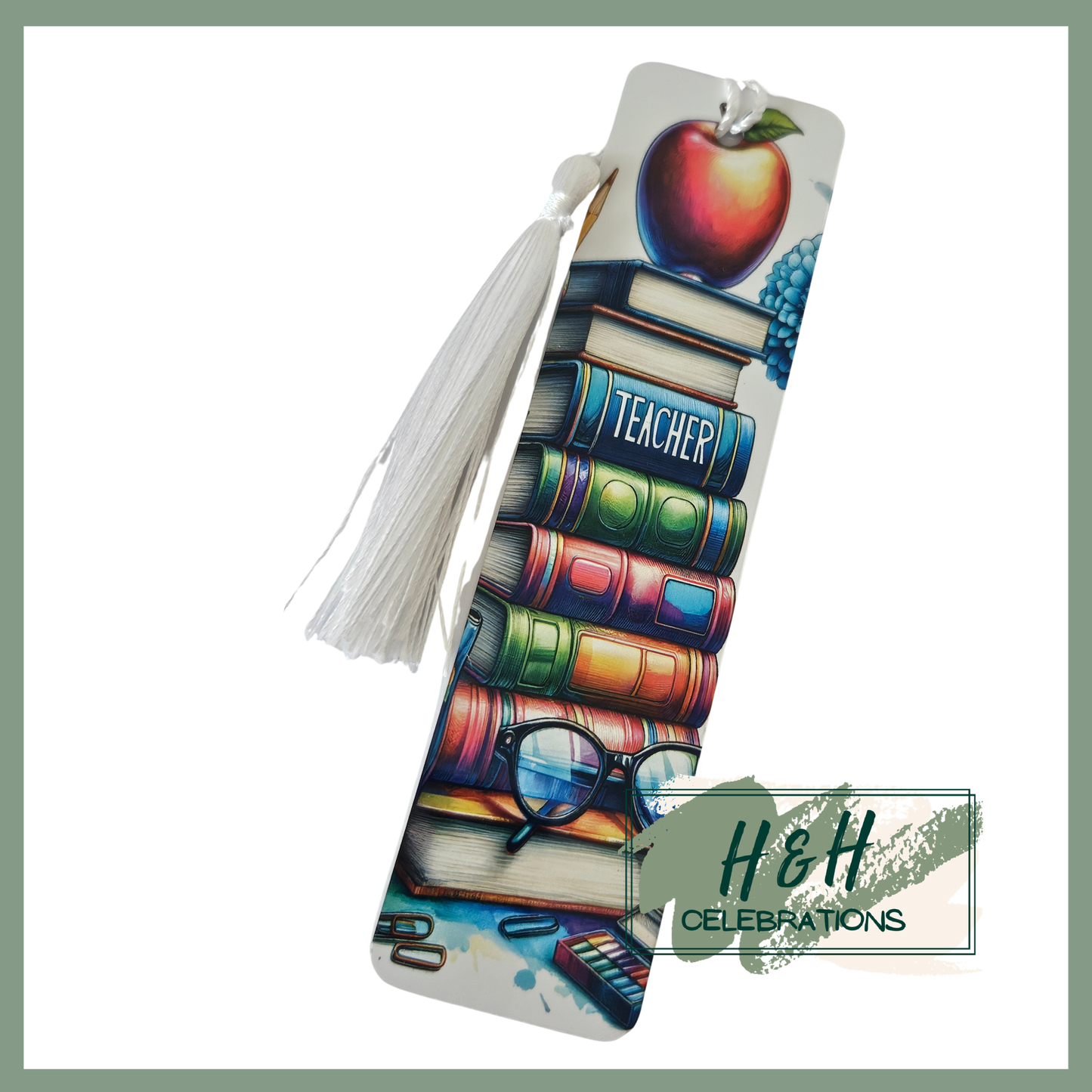 Teacher Book Stack Bookmark